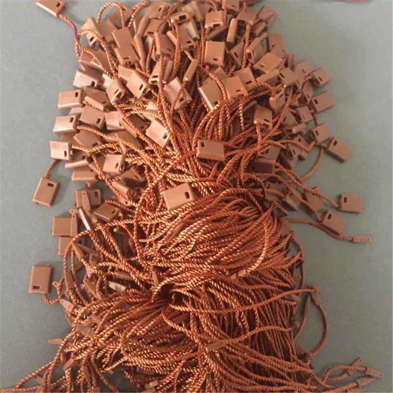 Quality hang tag string in apparel,Brown/Grey Hang Tag Strings Cord for