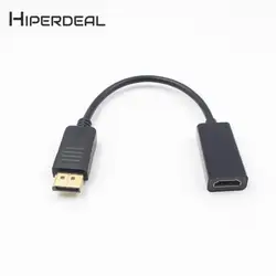 Hiperdeal Новый DP мужчина DisplayPort к HDMI Женский Кабель-адаптер конвертер для Apple Samsung HP Dell портативных ПК 17dec29 Прямая поставка