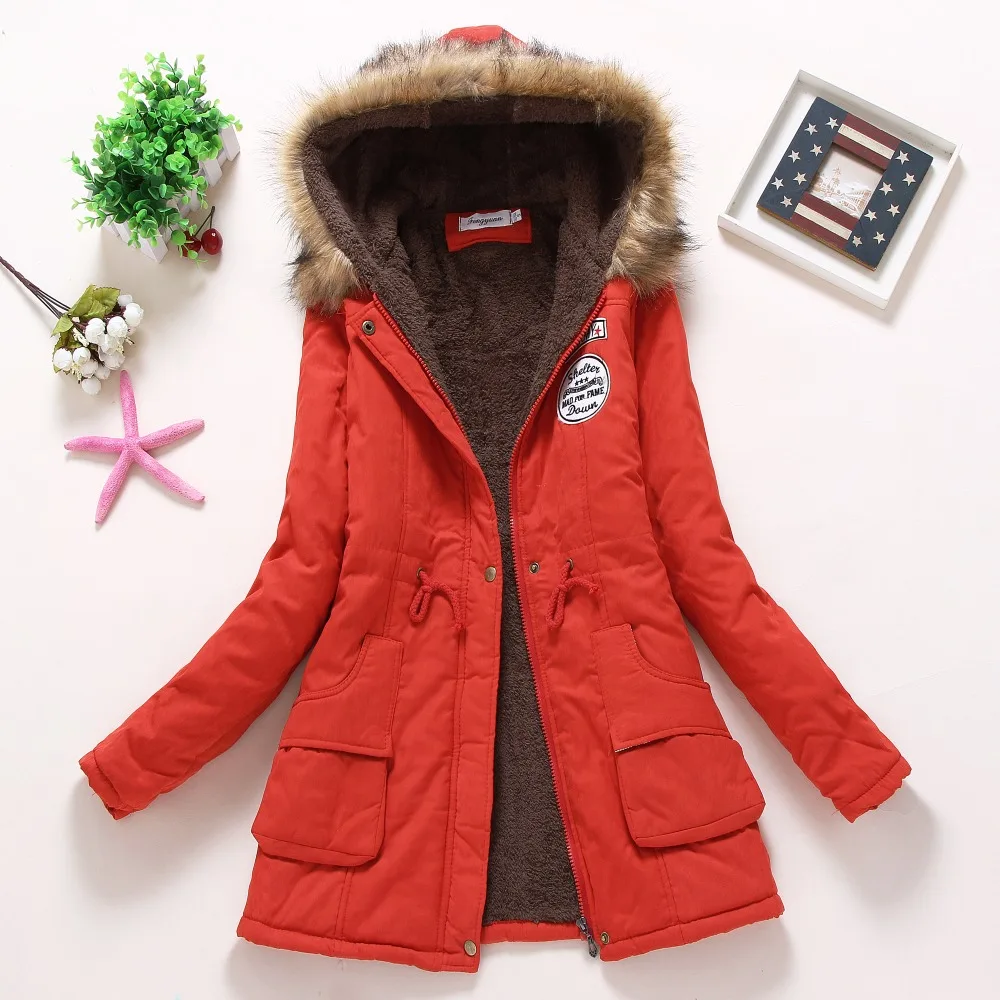 Женская Стеганая куртка парка с капюшоном средней длины|winter padded coat women|padded coats