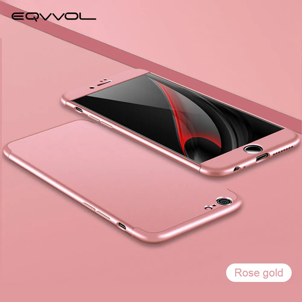 Eqvvol 360 Full Protection Cover For iphone x 8 7 Plus