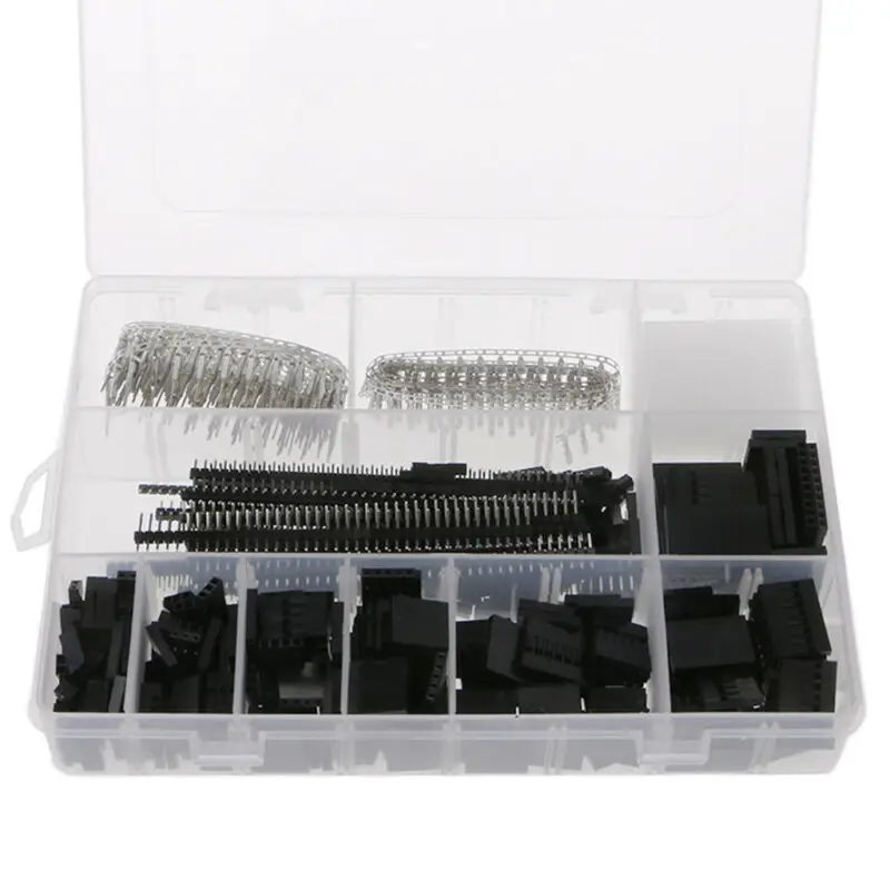 

Set 22-28AWG Connector Housing Black+Silver Crimp Pins 1450Pcs Replacement For Arduino Raspberry Pi Electrical