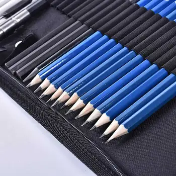 

33pcs/set Sketch Brush Set Adult Painting Pencil Rubber Sketch Drawing Set Art Stationery Kids Best Birthday Gift