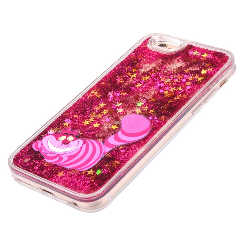 Милый мультфильм Чеширский Кот Мягкие TPU + PC чехол для телефона iPhone 6 6S 7 8 плюс 5 5S SE x