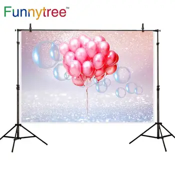 

Funnytree birthday backdrop photography balloons bubble bokeh shine baby photo studio background photocall photophone Wallpapers