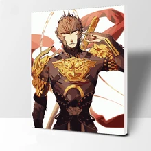 Обезьяна номер Картина маслом настенные картины для гостиной холст анимация Цифровая живопись и рисунки без рамки украшения