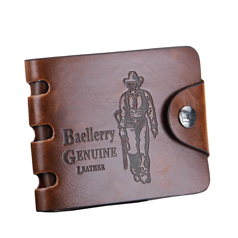  Fashion Sale designer men wallets 6 Patterns Classic hasp casual brown credit card holders purse wallet for men free shipping 