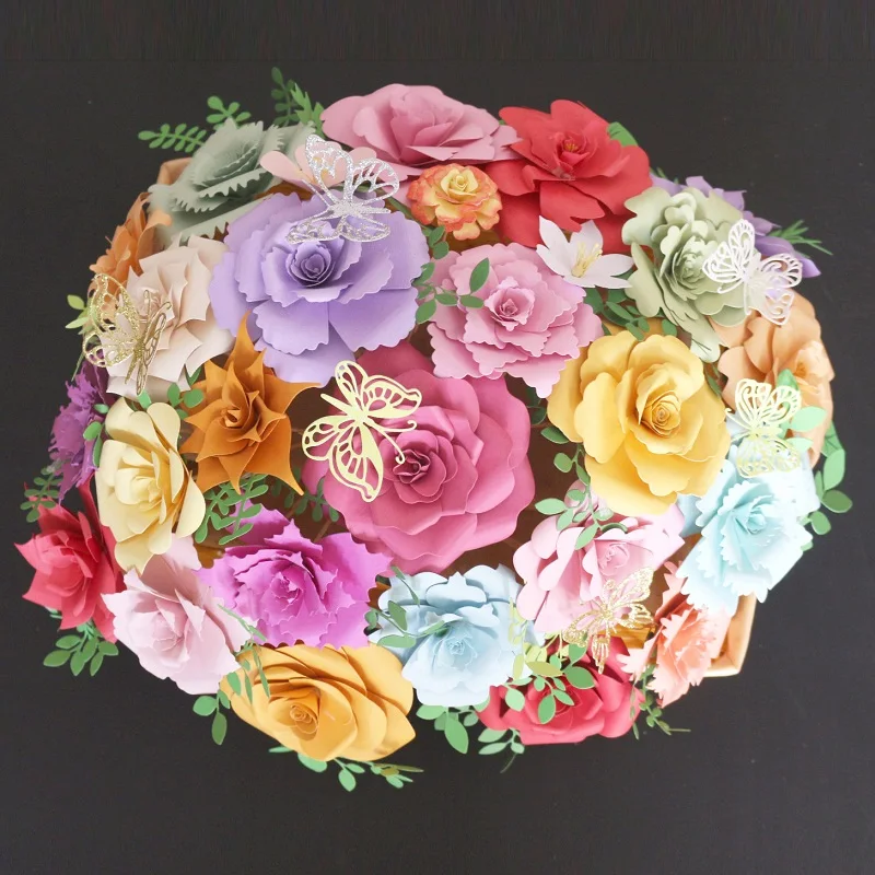 

Blooming flower cluster Metal Cutting Dies Scrapbooking Embossing Dies DIY Decorative Cards Cutting Dies Cut Stencils