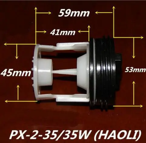 filtro da bomba de drenagem para tamanhos bomba 35w 02