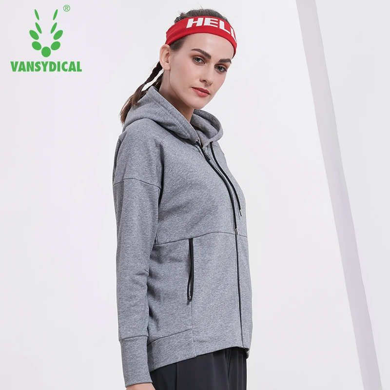 Vansydical куртка для бега женщин ветрозащитная спортивная с капюшоном тренировка