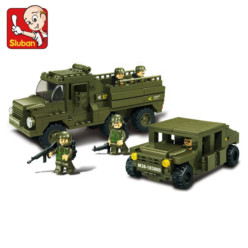 

model building kits compatible with lego city army car 721 3D blocks Educational model & building toys hobbies for children