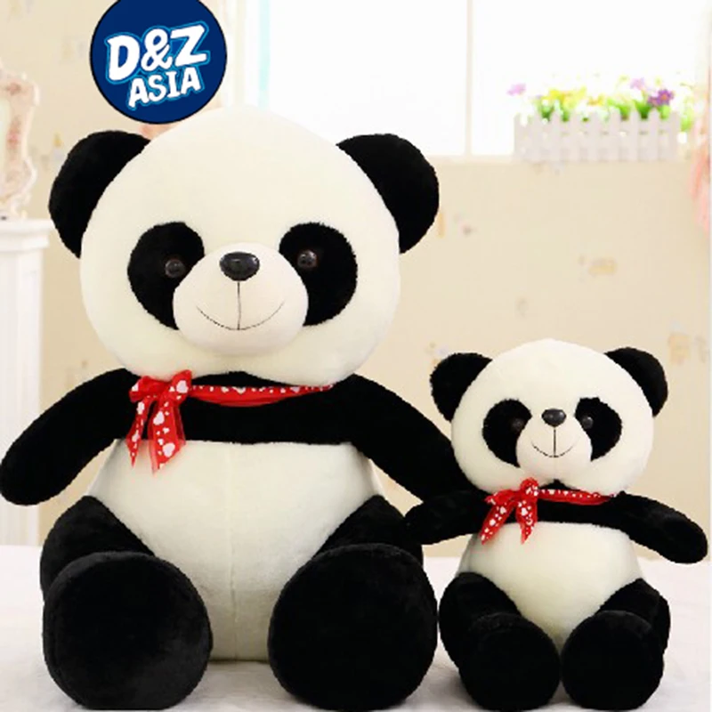 Groothandel zitten Panda pop sjaal speelgoed Panda beer baby beer verjaardag poppen - AliExpress