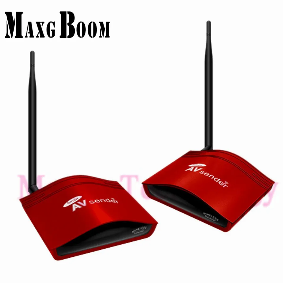 

MaxgBoon Smart Wireless Sharing Device PAT-556 5.8G 300m Transmitter and Receiver +IR Signal Extension Cable +EU US UK AU Plug