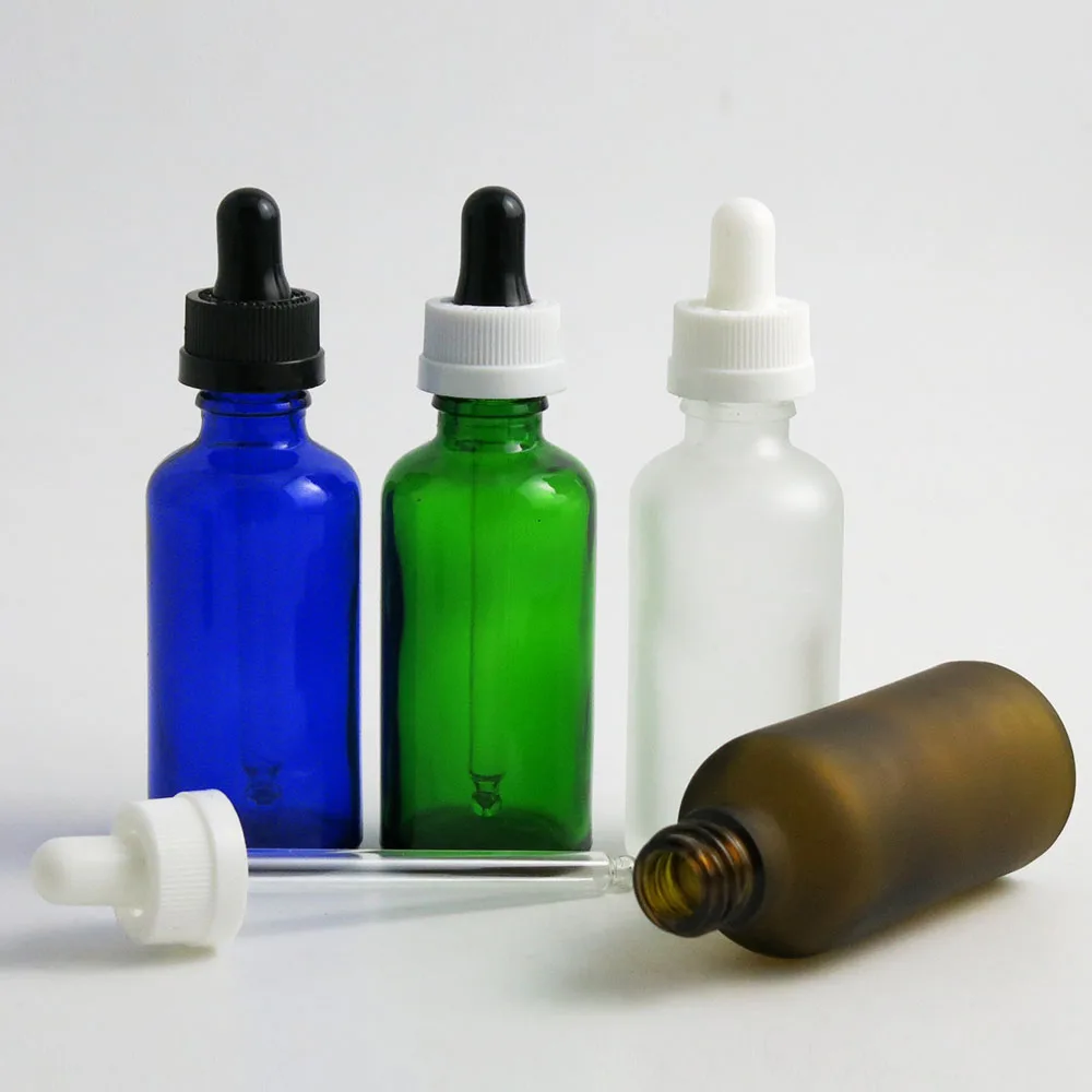360x50 мл эфирное масло Портативный зеленый/Clear/коричневый/синий Стекло бутылки с капельницей для жидкий реагент бутылочка с пипеткой