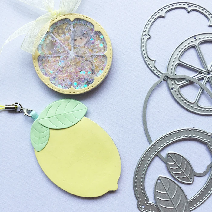 

Lemon Orange Shake Card Metal Cutting Dies Stencils For Scrapbooking Paper Cards Crafts DIY