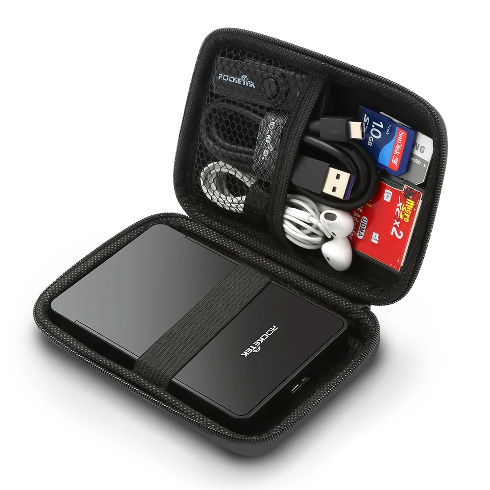 Rocketek carrying case external hard disk Protection Storage Bag for 2.5\