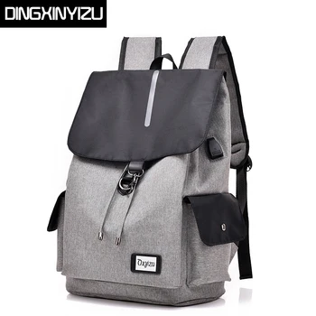 

DINGXINYIZU USB Charging Large Capacity Waterproof Men Laptop Backpack For Teenager School Rucksack Male Mochila Travel Backpack