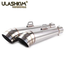 GP выхлопная труба мотоцикла 304 труба из нержавеющей стали gp выхлопная труба Z1000 Z750 Z800 NINJA250 XMAX300 SMAX FZ8 RC390 ninja400
