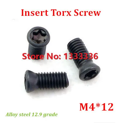 100pcs/lot M4*12 Insert Torx Screw Replaces Carbide Inserts CNC Accessories Lathe Tool/Blade Cutter Bar Alloy Steel 12.9 | Обустройство