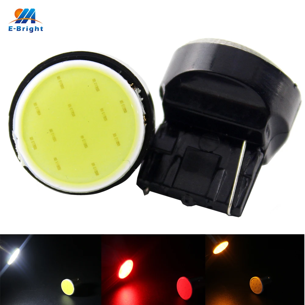 Супер яркий! 50 шт. T20 7440 7443 COB 12 SMD W21W12V DC 12Led автомобильные сигнальные лампы поворота