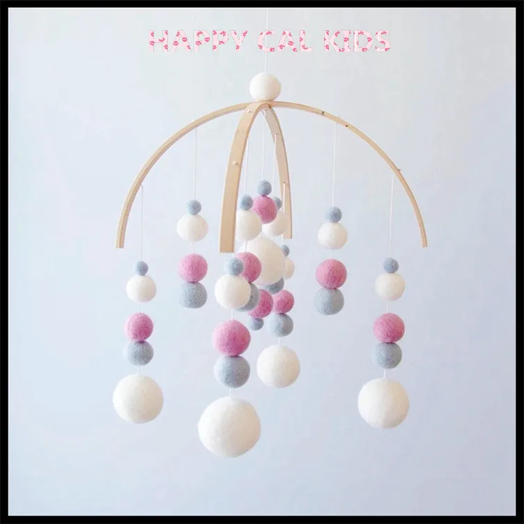 

INS Nordic home Felt balls wind bell bed children room decoration Tent decoration Photography Props Baby Gift