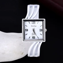 Квадратный модный браслет часы люксовый бренд женские часы Женские кварцевые наручные часы reloj mujer relogio feminino