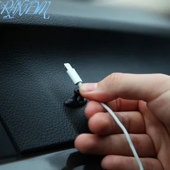 

8PCS Car Charger Line Clamp Clamp Headphone/USB Cable Car Clip For Land Rover LR4 LR2 Evoque discovery 2 3 4 freelander 1 2