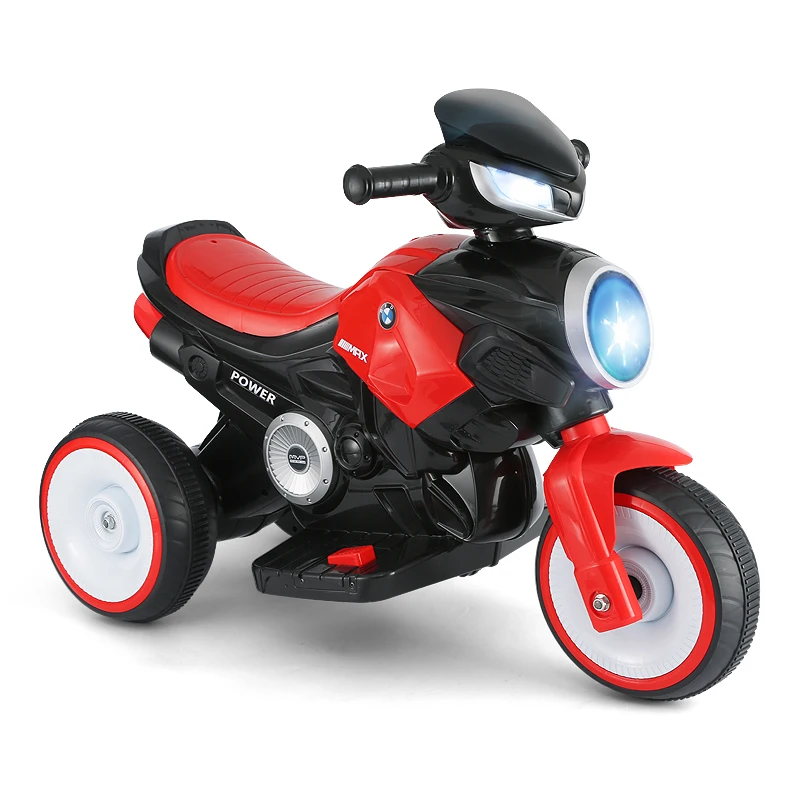 Новинка, Детский Электрический мотоцикл для езды на автомобилях, игрушечный автомобиль, может сидеть на аккумуляторе, мотоцикл, велосипед для детей, подарок - Цвет: Красный