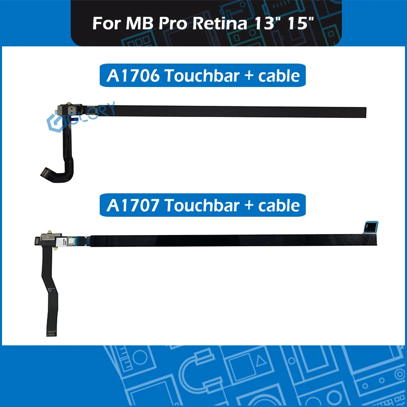 

New A1706 A1707 Touchbar For MacBook Pro Retina 13'' 15" Touchbar with cable 2016 2017