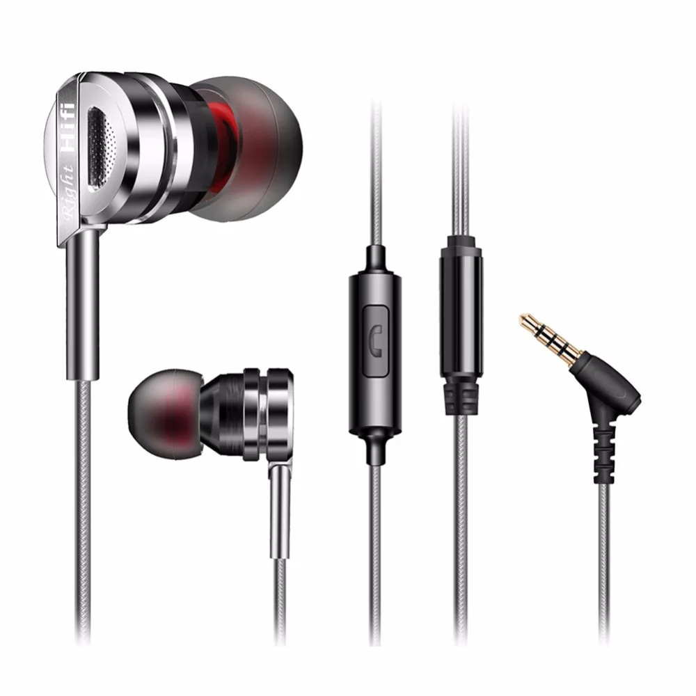 

Stereo In-Ear Earphone Earbuds Earphones with Microphone Song Control for iPhone iPod iPad Samsung and More Android Cell phone