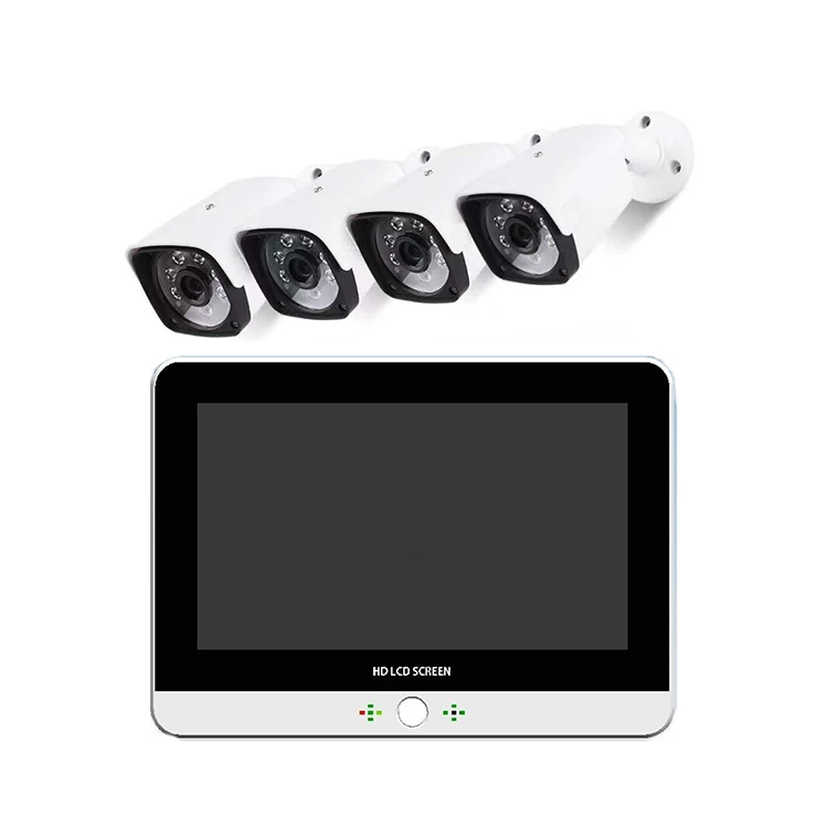 

CWH 4CH CCTV System Wireless 720P 12 Inch LCD NVR Security Camera System 4PCS 1MP IR Outdoor P2P Wifi IP Camera Surveillance Kit