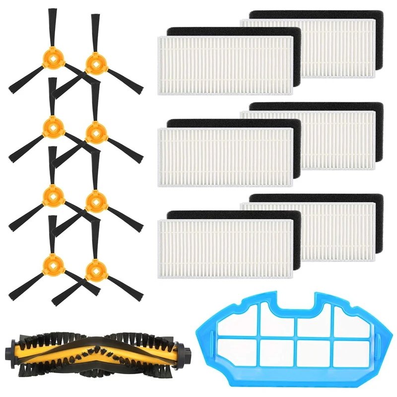 

Accessory Kit For Ecovacs Deebot N79S Deebot N79 Robotic Vacuum Cleaner,16 Packs (1 Main Brush+1 Main Filter+6 Filters+8 Side