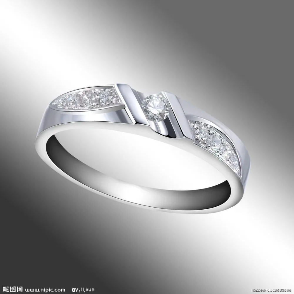 

50-ring 5/6/7/8 925 sterling silver Ring with box