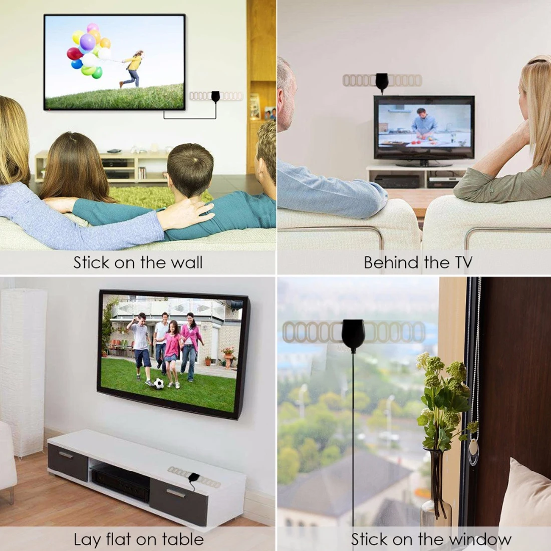 HD телевизионная антенна Крытый HDTV Цифровой антенны DVB-T2 ATSC антенна VHF в Европе и Америке