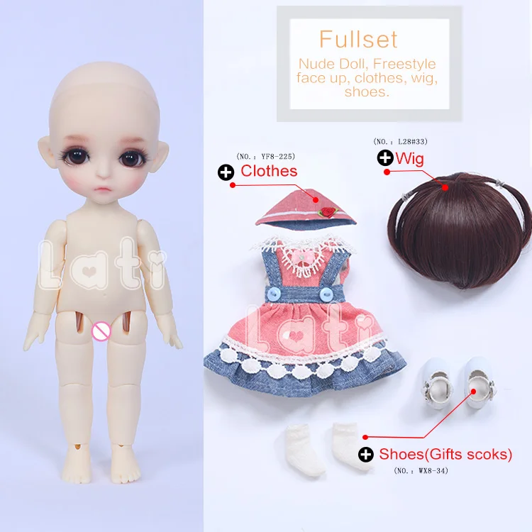 BJD SD кукла лати желтая Хару 1/8 фигурки из смолы модель тела для маленьких девочек и мальчиков игрушки глаза высокое качество подарки на Рождество Oueneifs - Цвет: Fullset