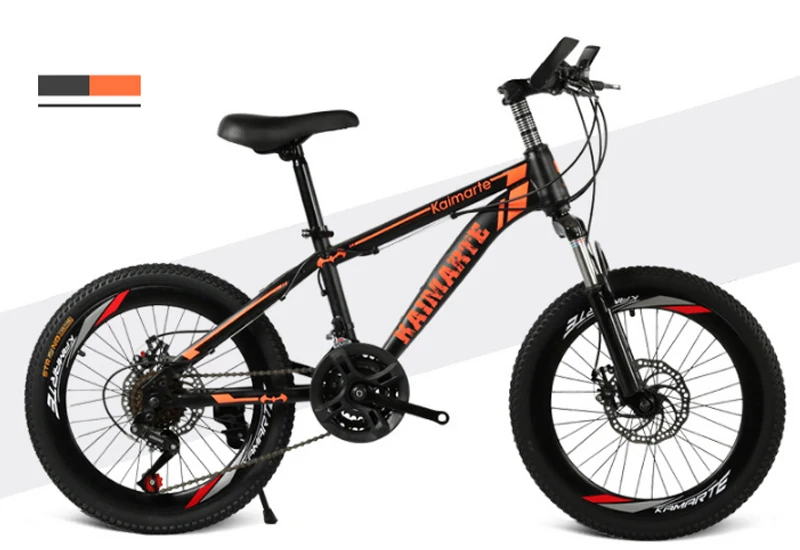 Discount 20 inch mountain bike 21 speed bicycle front and rear disc brakes bicycle straight beam riding mountain bike 17