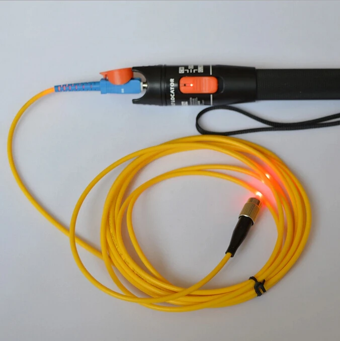 

Free Shipping 650nm 10KM VFL Fiber Optic Light Source Visual Fault Locator 10mw Fiber Optic Cable Tester