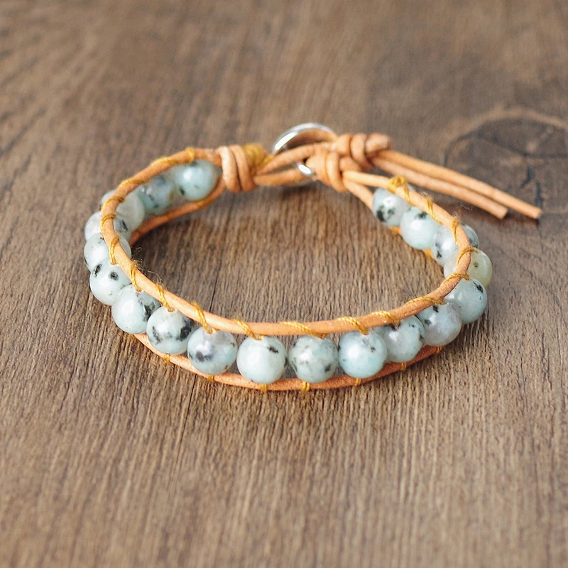 Blue Bead Bracelet Blue Bracelet Blue and Brown Bracelet Boho Bracelet Pearl Bracelet Blue Beaded Bracelet Pearl Bead Bracelet