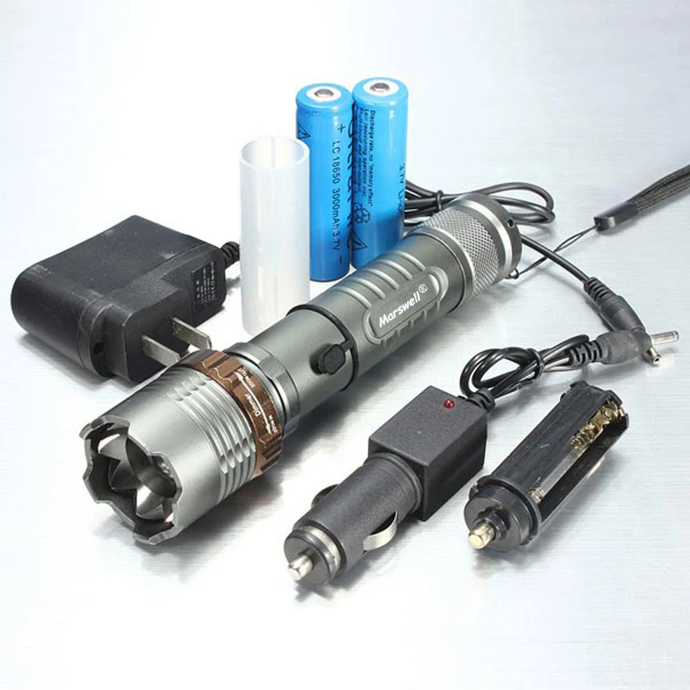 

US warehouse Led flashlight Ultra Bright torch Camping light switch Modes real 2000 LM Bicycle Light Fishing use 18650 battery