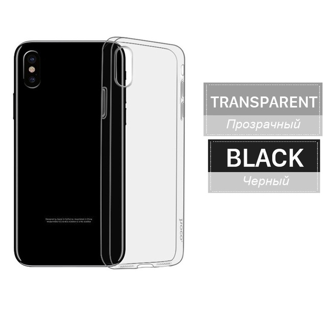 Original Clear Soft TPU Case for iPhone X XS Transparent Protective Cover Ultra thin Protection for Apple iPhone XS Max XR
