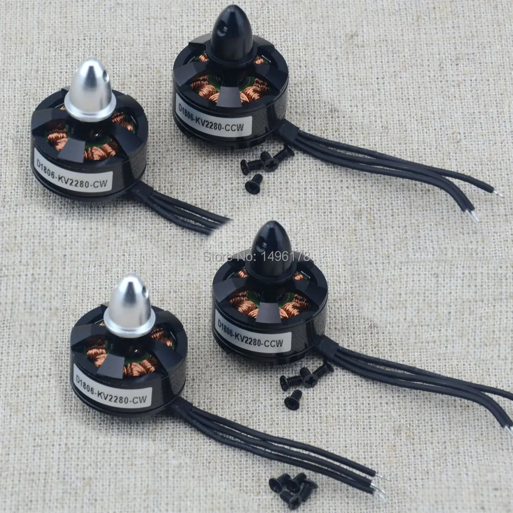

4x MT1806 2280KV CW CCW Brushless Motor For Multi Quad copter QAV250 C250 X-copter