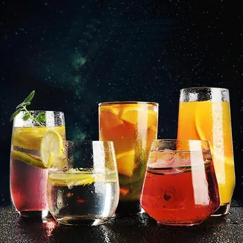 

Creative Mojito cocktail glass smoothie juice glass bar set drinking round cold Mojito glass