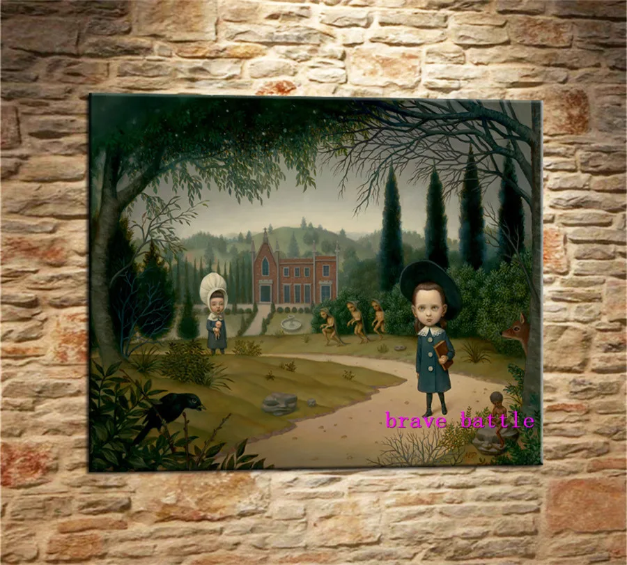 Mark Ryden Childish Strange Dark World Canvas Painting Living Room Bedroom Home Decor Modern Mural Art Oil #223 | Дом и сад