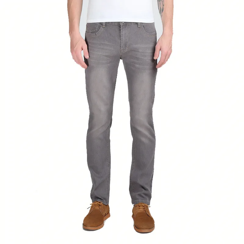 

MORUANCLE Mens Casual Slim Fit Jeans Pants Stretch Denim Trousers Solid Color Washed Man Jean Joggers Grey Black Blue Size 28-38