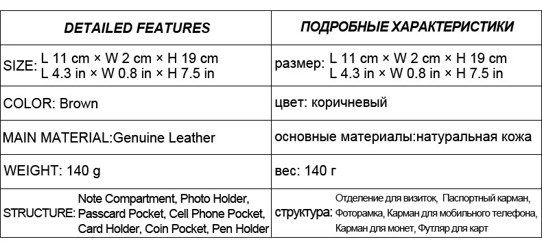 Натуральная кожа Для мужчин длинный кошелек новый бизнес с застежкой клатч кошельки органайзером тонкий кошелек для мелочи держатель для