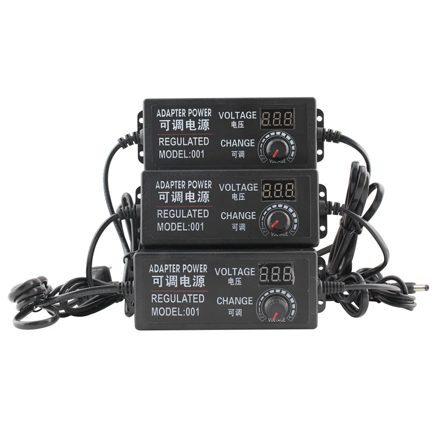 Adaptador de potencia Universal de 3V, 9V, 24 V, 12V, CA, CC ajustable, pantalla regulada de 220V a 12V, 9, 12 y 24 V, fuente de alimentación Adatper de potencia de voltaje|Adaptadores CA/CC| - AliExpress