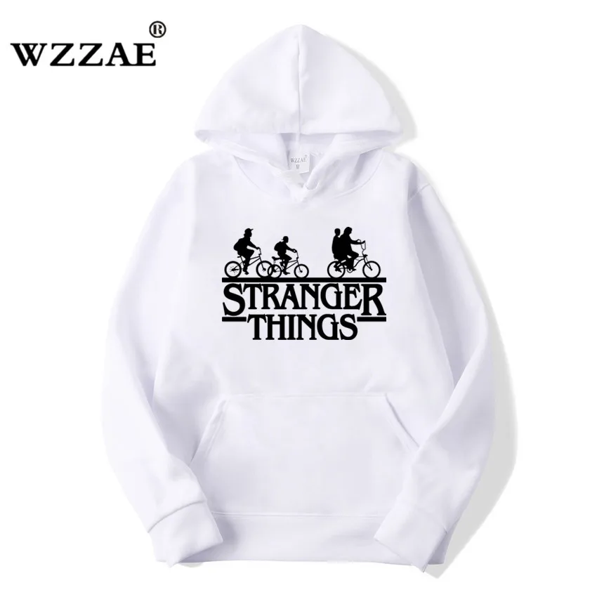Мужские толстовки с капюшоном Stranger Things модные оверсайз в стиле хип хоп для осени