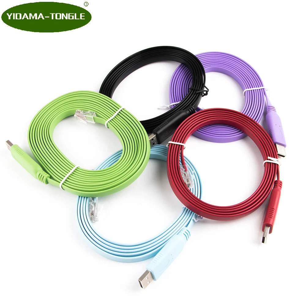 Консольный кабель USB к RJ45 RS232 последовательный адаптер преобразователь для