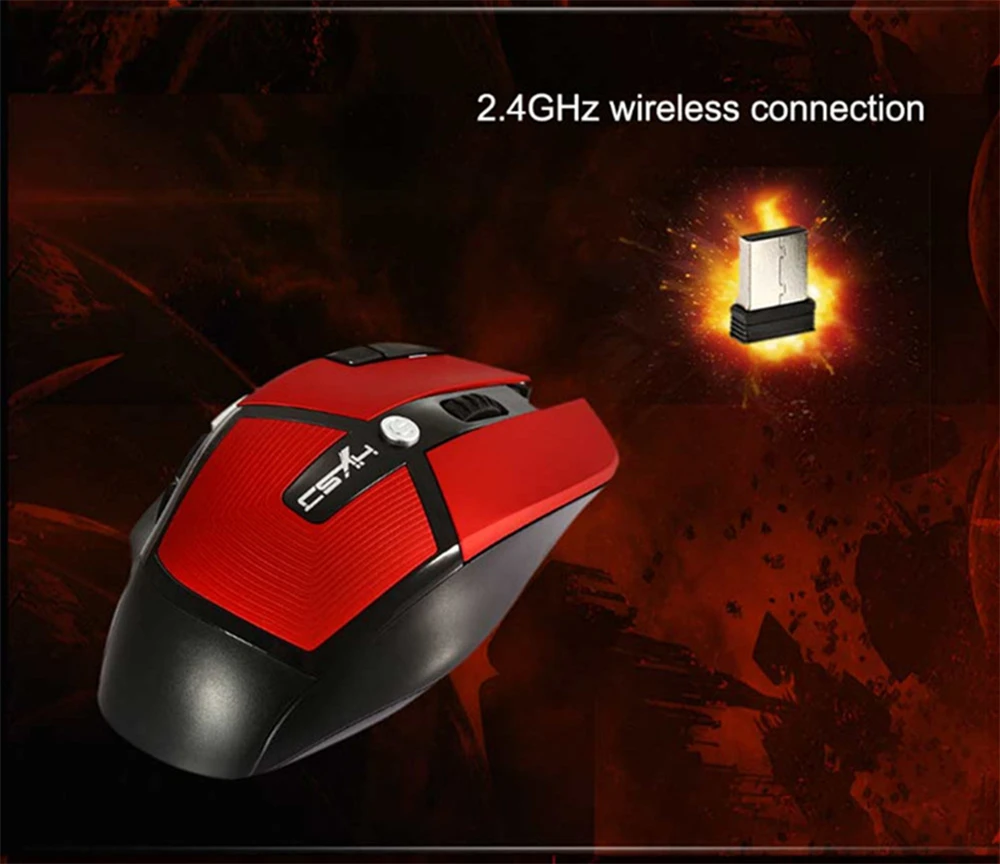 Wireless Gaming Mouse Computer Accessories With Optical 2.4G USB 2400 DPI 8 buttons (14)
