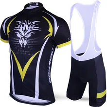 meikroo drango велосипедиста желтый нагрудник с коротким рукавом Велосипеды Джерси комплекты велогонки EVO Велосипеды Майо для мужчин