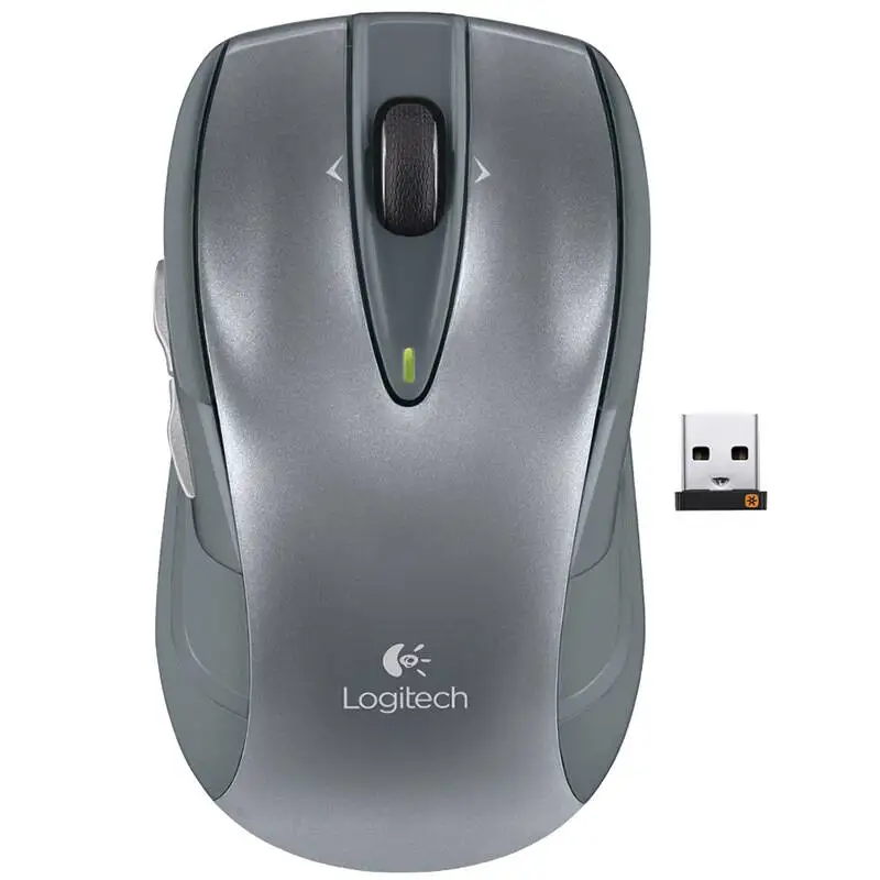 Беспроводная игровая мышь logitech M546, настоящий приемник Unifying, игровая оптическая мышь 1000 точек/дюйм, эргономичная компьютерная мышь с отслеживанием - Цвет: GRAY